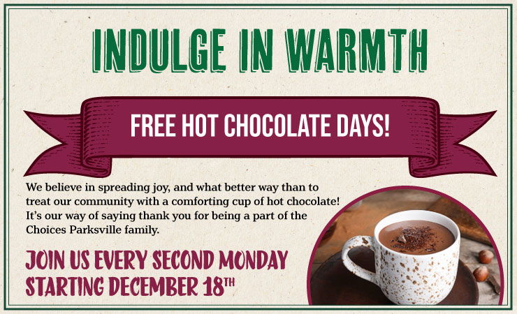 Indulge in Warmth - Free Hot Chocolate Day Parksville