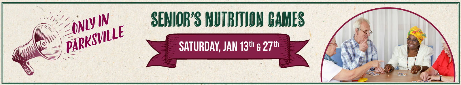 Seniors games day banner