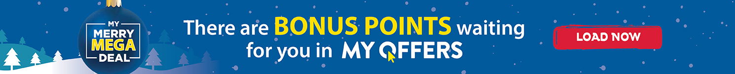 Load My Merry Mega Deal to earn points faster