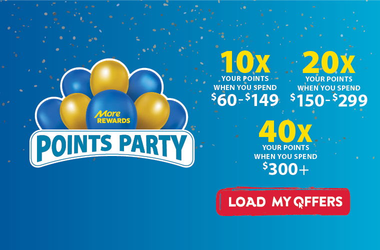 Earn more points during Points Party when you load My Offers