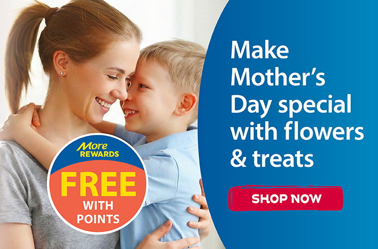 Mother's Day flower and confection redemption