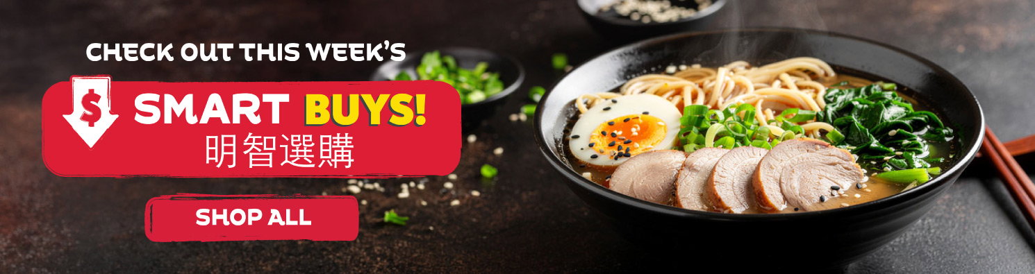 Weekly Deals at PriceSmart Foods featuring fresh Asian meats, seafood, produce, noodles and pantry essentials on sale.