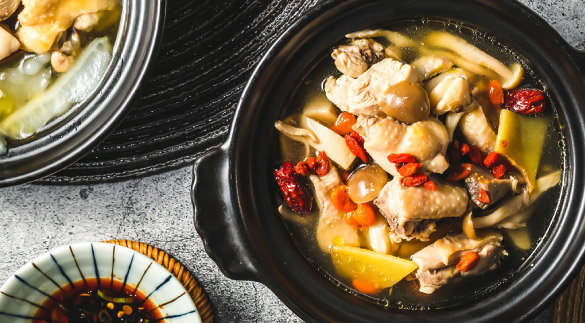 sesame oil chicken dinner