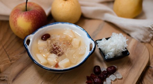 pear apple date tea