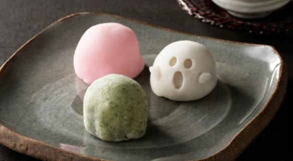 Halloween Japanese mochi ice cream and confection