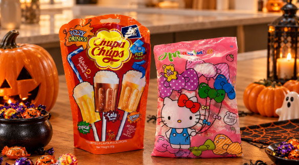 Chupa Chups lollipops and Hello Kitty marshmallows on sale