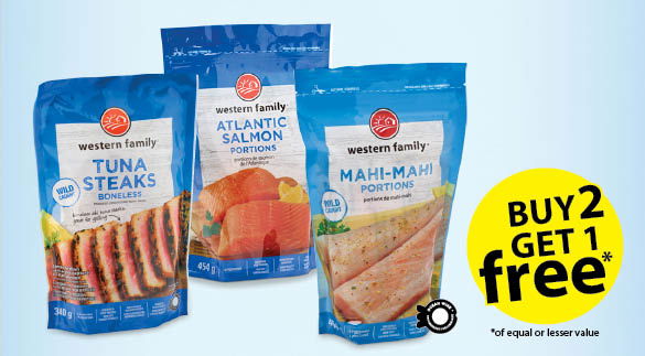 Buy 2, Get 1 FREE Western Family fish portion