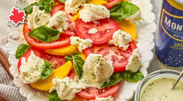 Salad with lemon Basil Vinaigrette