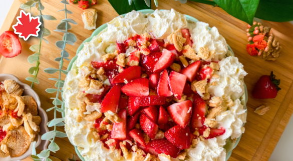 Strawberry Matcha Ice Cream Cake recipe
