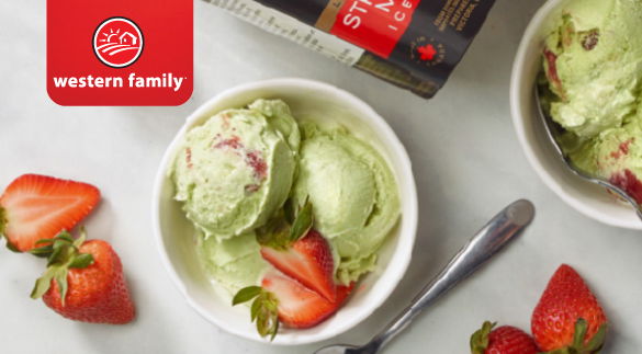 Western Family Signature Strawberry Matcha Ice Cream