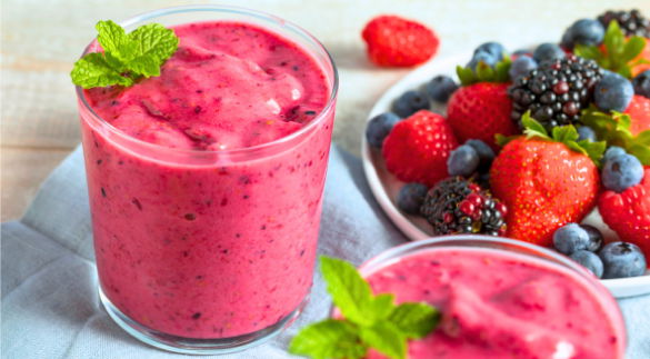 Strawberries and Blueberries