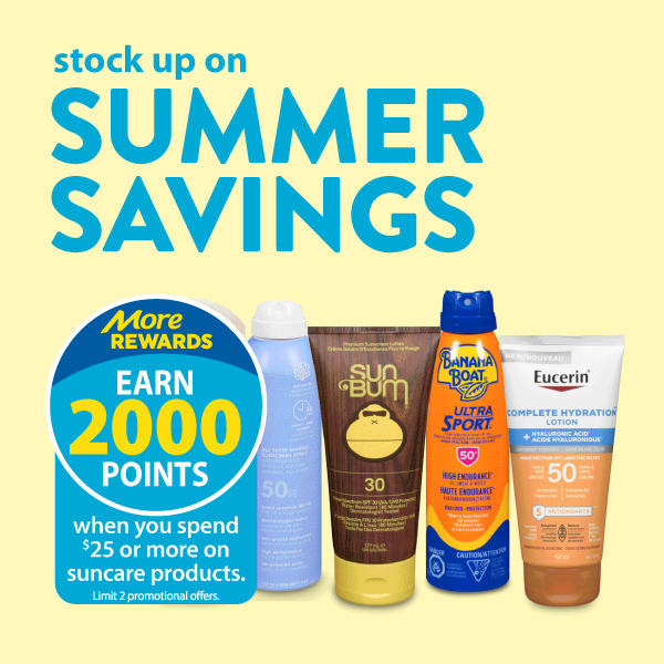 Earn Points on Suncare