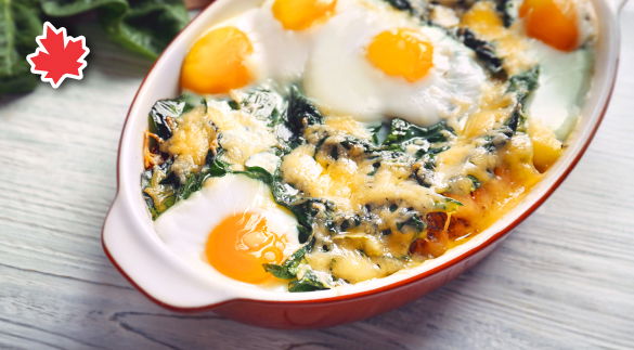 Canadian eggs and cheese