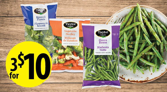 3 Taylor Farms vegetables for $10
