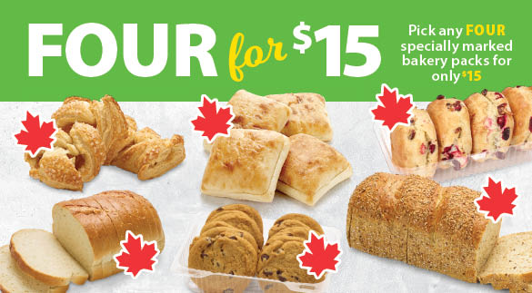 bakery 4.for $15