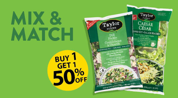 Taylor Farm Salad Kits B1G50% off