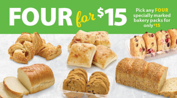 bakery 4 for $15