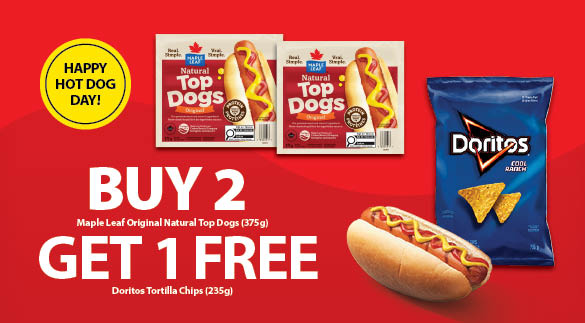 Hot dog deals - sausages and chips