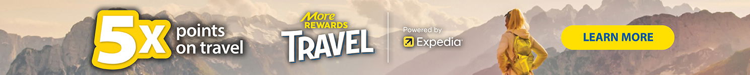 Earn 5x Points on Travel-Book before July 16, 2025 and earn 5x More Rewards points for every dollar you spend.