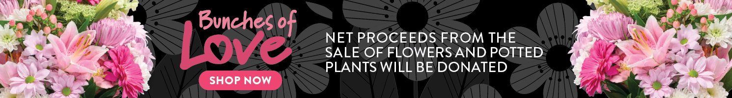 Happy Mother’s Day. Net proceeds from the sale of flowers and potted plants will be donated.